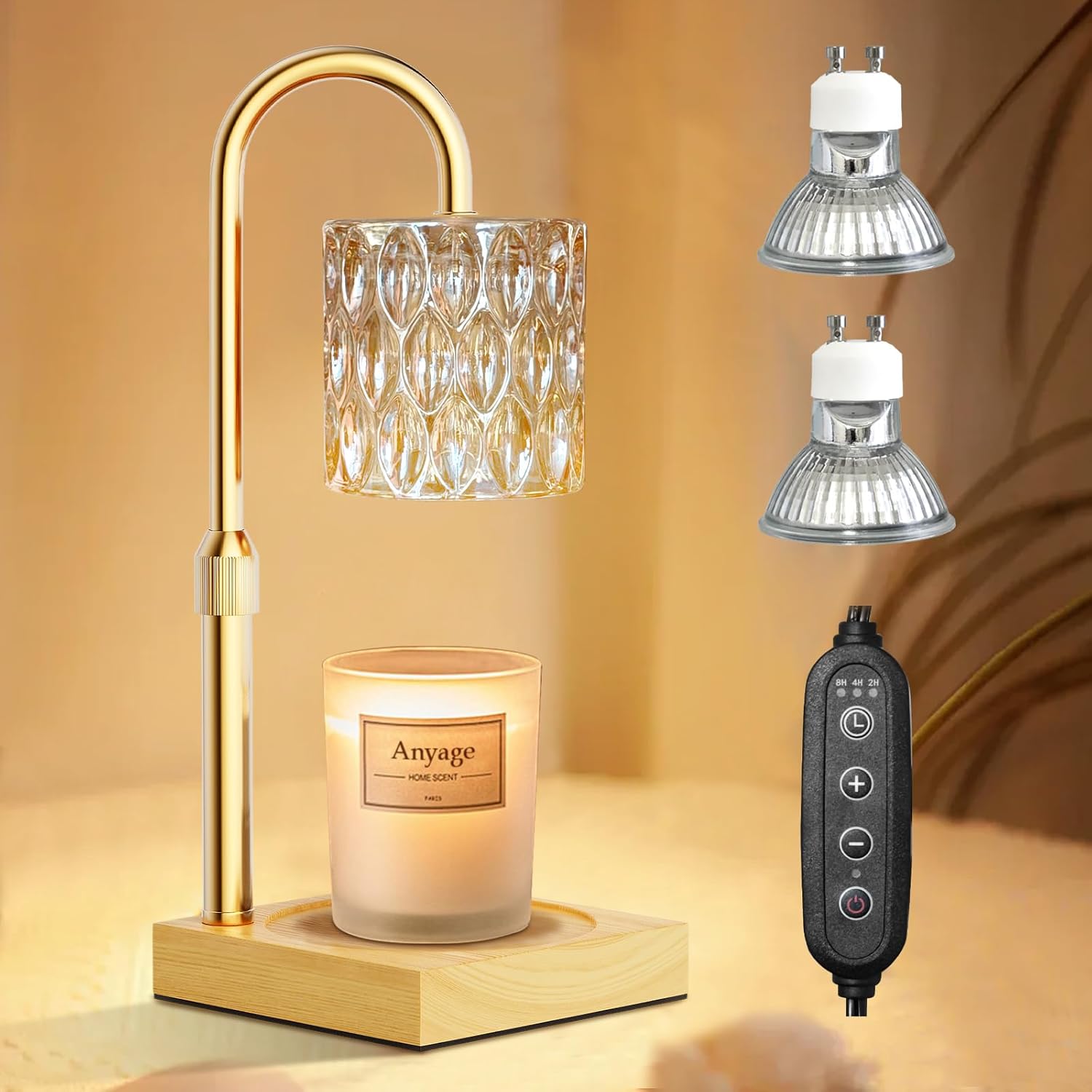 Candle Warmer Lamp with Timer and Dimmer | OEM A4 Model | Home Decor Gifts
