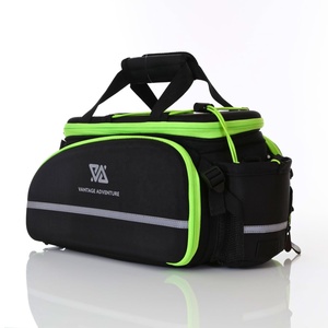 Hoge kwaliteit waterdichte converteerbare fiets achterdrager tas fietstas ritssluiting 4-6 compartimenten polyester materiaal lage minimale bestelhoeveelheid - Product Image 3