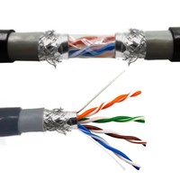 Câble Ethernet Cat6 32AWG en Cuivre Sans Oxygène RJ45-RJ45, Cordon de Raccordement UTP Blanc Noir PVC Plat 1m Double Couche – Vente Flash