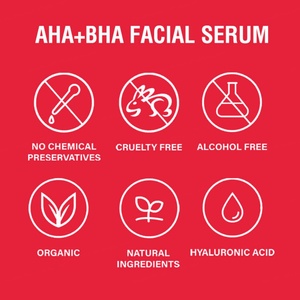 Sérum AHA BHA pour le visage, éclaircissant, anti-cicatrices, anti-âge, soin de la peau naturel et biologique - Product Image 6