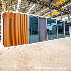 บ้านคอนเทนเนอร์ทรงสี่เหลี่ยมทันสมัย พร้อมตกแต่งสำหรับตั้งแคมป์และอยู่อาศัย - Product Image 1
