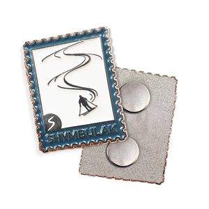 Spilla Quadrata Personalizzata all'Ingrosso con Supporto in Carta, Accessorio per Colletto Colorato - Product Image 5