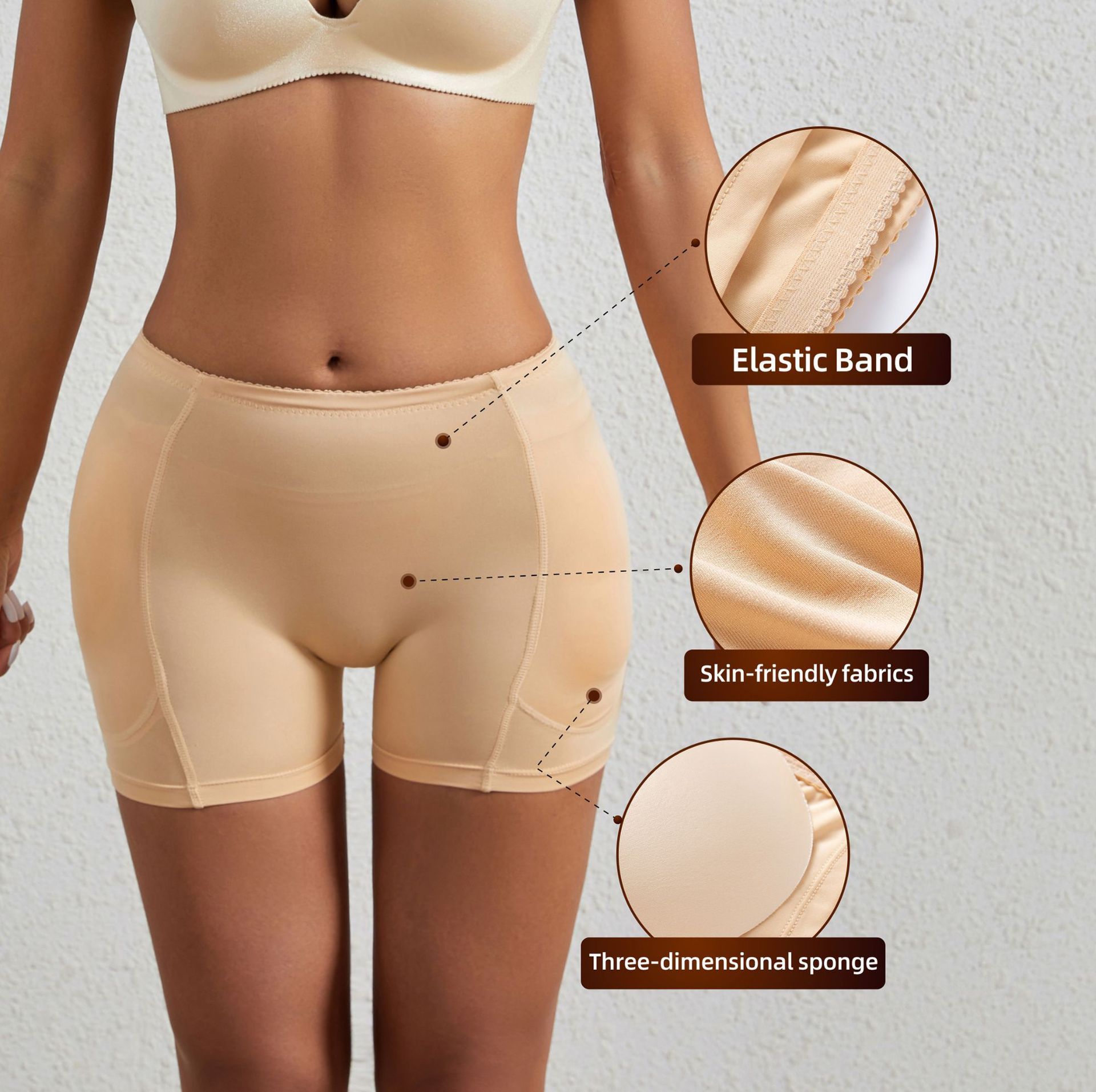 High-Waist Tummy-Control Brief (8915): waistband, closure and adjustment-point detail