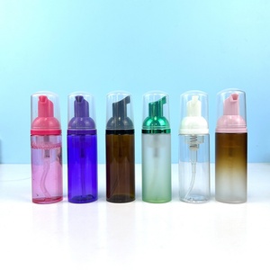 Custom <b>Empty</b> 100ml 120ml 150ml 200ml Cosmetic Packaging Matte Green Pink PET <b>Plastic</b> Foam Dispenser Pump Soap Cleanser <b>Bottle</b> - Product Image 5