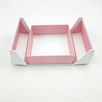 Boîte cadeau de luxe en papier rigide doré, à double ouverture en forme de livre, avec logo imprimé personnalisé, en matériaux recyclés, fermeture magnétique