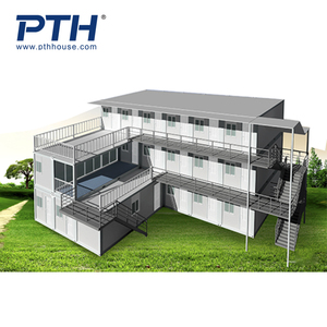 المنازل الجاهزة PTH الأفضل مبيعاً 20 قدمًا من المصنع توريد منازل حاوية مع غرفة نوم واحدة وغرفة معيشة واحدة للبيع - Product Image 1