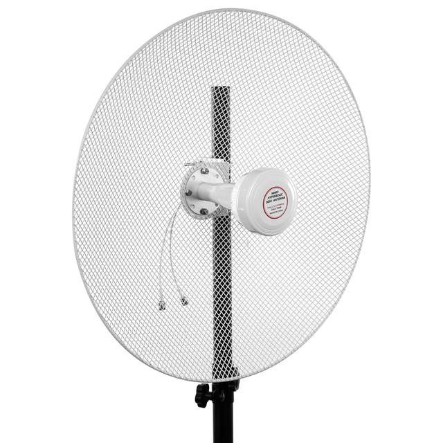 Outdoor PtP 1710-4200MHz 2x22dBi Gain Hyperbolic Parabolic MIMO Mesh Antenna