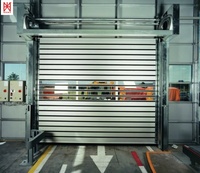HEXION Porte à enroulement rapide moderne Turbo, automatique, à induction, coupe-vent, isolante, en alliage d'aluminium, finition fibre de verre