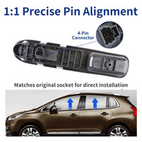 9222J9 Saklar Power Window T53 Saklar Depan Kanan untuk Peugeot 307; Pengganti Citroen C4