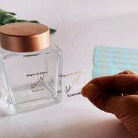 LOPAL – autocollants de transfert en métal, impression personnalisée, parfum 3D nickel, étiquette en relief, effet brillant et coloré