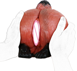 GEEBA Flüssigsilikon Fuchs-Po-förmiger Masturbator für Männer, Schwergewichtig, Stark Umhüllend, Leicht zu Reinigen, Masturbationsbecher für Männer - Product Image 4