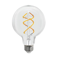 Ampoule LED à filament A60 E27 7W 2700K Blanc chaud 110lm/W Verre transparent Lampe Edison vintage CE RoHS pour l'éclairage domestique et hôtelier
