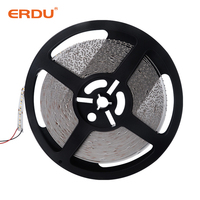ERDU COB lampu Strip Led, lampu Strip Led DC 24V 5W 10W 16W 20W layar Desktop lampu latar lampu Strip Led fleksibel