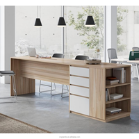 Comptoir de bar en bois économique moderne personnalisable, style industriel, pour les salons de thé, les entreprises, la réception, bureau debout