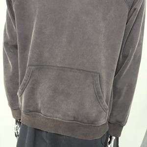 Sudadera con Capucha de Alta Calidad con Efecto Deslavado <span class=keywords><strong>Vintage</strong></span> para Unisex - Product Image 5