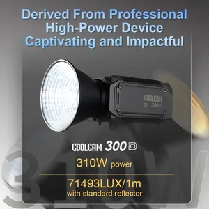 310W Max APP y DMX Controlado COOLCAM 300D (G) Daylight 5600K LED Monolito para fotografía en vivo y grabación de video Descripción general - Product Image 2