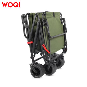 Silla de <span class=keywords><strong>Playa</strong></span> 2 en 1 WOQI con Ruedas, <span class=keywords><strong>Tumbona</strong></span> Plegable, Silla de <span class=keywords><strong>Playa</strong></span> con <span class=keywords><strong>Carrito</strong></span> Integrado para Exteriores - Product Image 2
