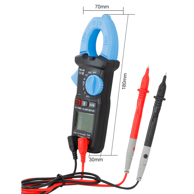 High-Precision Intelligent Digital Clamp Meter Multimeter 600V AC/DC 600A AC/DC for Measuring Capacitance Electrical Specific