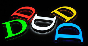 Tùy chỉnh không thấm nước kim loại đầy màu sắc sáng thư hình LED Acrylic thương mại quảng cáo Logo lightbox khuyến mãi - Product Image 2