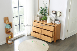 A3032 Nordic Style Solid Oak Wood Bedroom Furniture <strong>6</strong> <strong>Drawers</strong> Storage Chest of <strong>Drawers</strong> - Product Image 4
