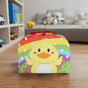 Biodegradable Personalized Geschenkbox Animal Baby Gift Box Suitcase Custom Design Mini Suitcase Packaging Box For Kid Toy