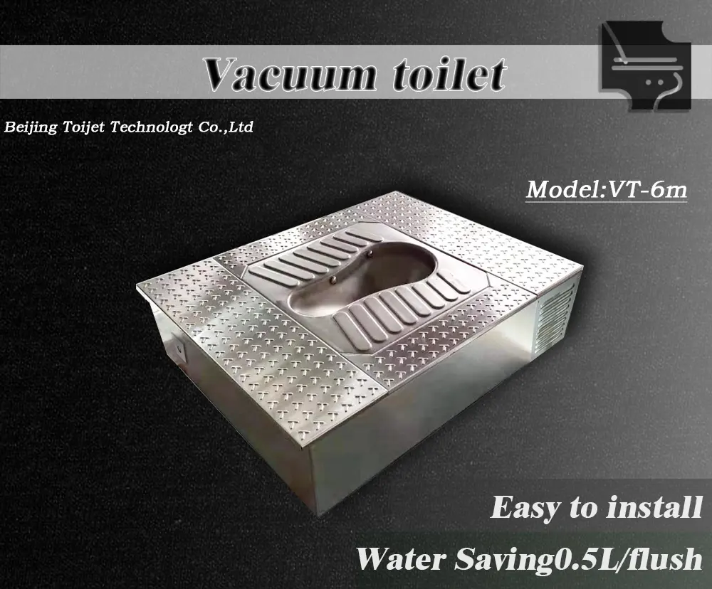 Vakum tuvalet taşı paslanmaz çelik vakum tuvalet su tasarrufu vakumlu tuvalet için araç ve deniz
