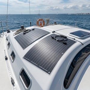 Panel Solar Flexible Mono ETFE o CPC de Alta Calidad de Fábrica, Económico, 30W 50W 100W 150W 200W, Módulo Solar Fotovoltaico Flexible para Techo o Barco - Product Image 1