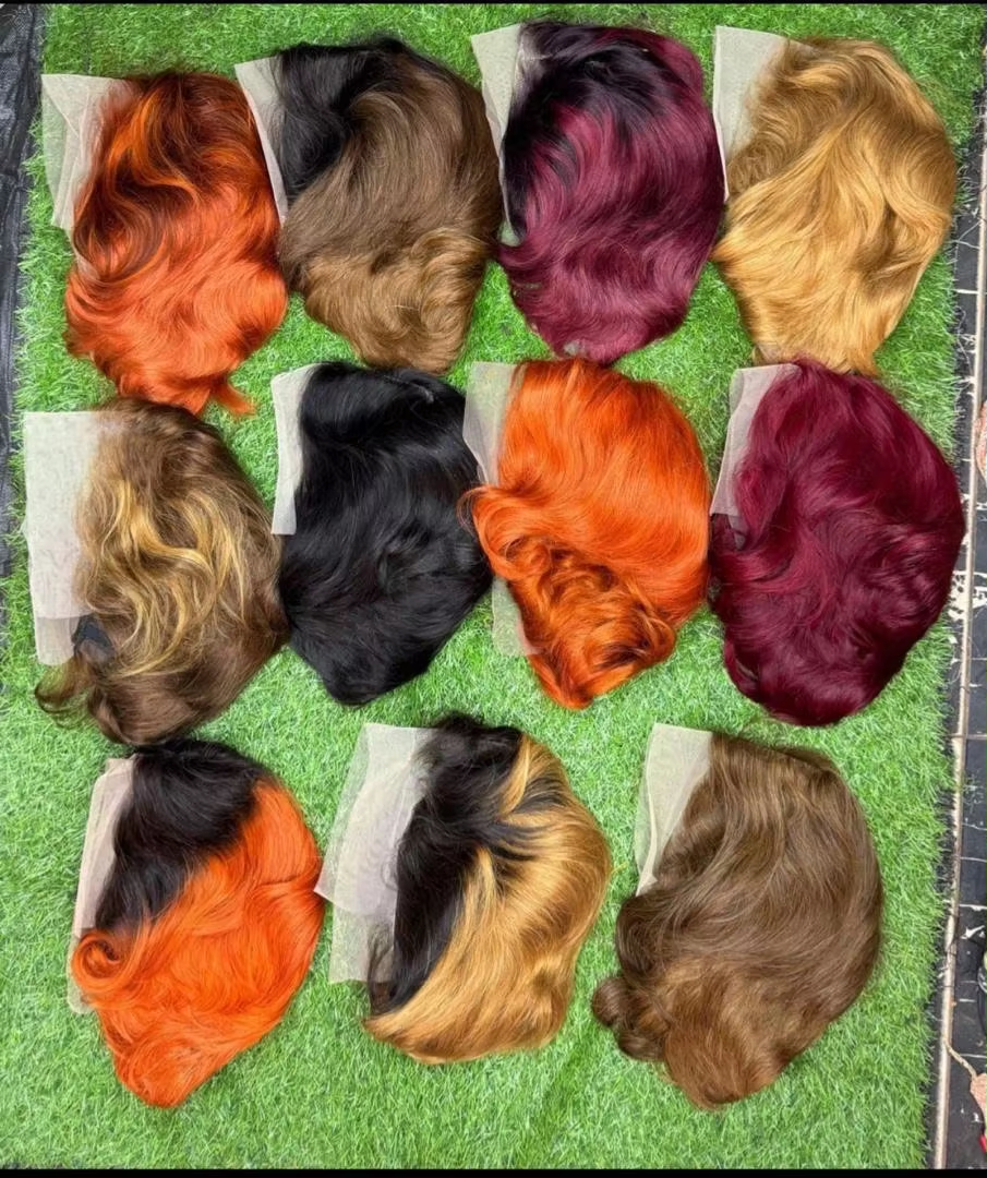 Perruques Pixie Colorées