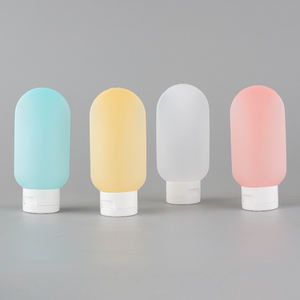 Reistoiletartikelen Hervulbare Draagbare Vloeistofcontainers 2 Oz Lekvrije Uitknijpbare Siliconenbuizen Met Kartonnen Drank - Product Image 3