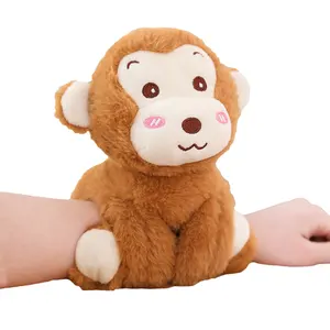 Unicorn Huggers Fur Slap Bracelet Plush Toy Lovely Circle Wrist Slap Animal Gifts Toys Bear Animal Plush Ring Slap Bracelet Toys