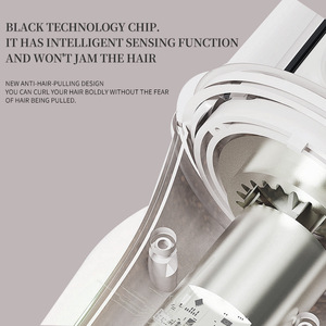 Rizador de pelo eléctrico con calor ajustable, iónico, portátil, de calentamiento rápido para ondas grandes y rizos, con pantalla LED. - Product Image 5