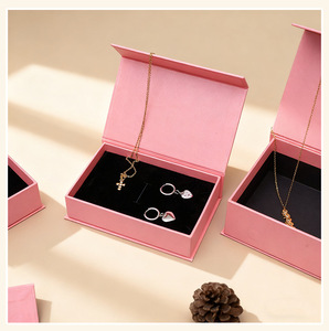 Custom Logo Magnetic Closure Jewelry <b>Gift</b> Box Paper Flip Box <b>for</b> Ring Necklace Earring <b>Bracelet</b> Luxury Jewellery Packaging <b>Boxes</b> - Product Image 3