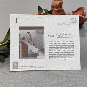 Tarjetas de Papel Plantables con Semillas Ecológicas Personalizadas, Tarjetas de Felicitación y Agradecimiento al por Mayor, Postales, Tarjetas de Visita, Embalaje - Product Image 4