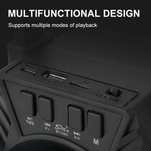 SING E BT1303 <span class=keywords><strong>Mini</strong></span> haut-parleur Bluetooth sans fil Audio Portable longue endurance alimenté par batterie usine prix spécial plastique - Product Image 3