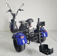 Scooter Eléctrico EEC de 2000W, 60v20ah, con GPS, Tres Ruedas, Tipo Harley, Neumáticos Anchos, para Adultos, Carrito de Golf