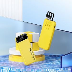 Nuevo Banco de Energía de 10000mAh con Logotipo Personalizado, Cable Integrado, Cargador Rápido 3 en 1, Interfaz USB y Pantalla LED - Product Image 3