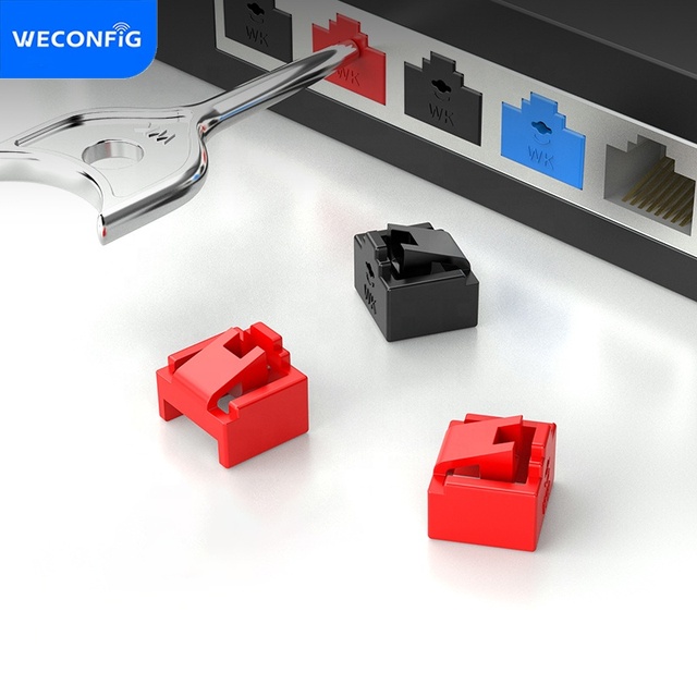 New-design RJ45 Port Blockers, RJ45 Port Locks with Key for Data Security