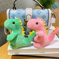 Porte-clés en peluche en gros, animaux en peluche, dinosaures en peluche, porte-clés, poupées pour sacs