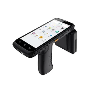 Taşınabilir uzun menzilli 860-960MHz RFID mobil el terminali UHF RFID Android 10.0 el okuyucu