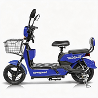 Scooter électrique à 2 roues pas cher, vélo électrique de ville 48V 350W pour adultes, batterie non incluse