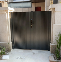Portails, clôtures et treillis en alliage d'aluminium écologiques, durables et thermolaqués pour la sécurité domestique, clôture de jardin en métal, design moderne de portail principal