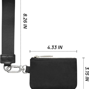 Kadınlar için anahtarlık cüzdan bileklik etrafında naylon Zip özelleştirmek çift kılıfı bileklik taşınabilir anahtarlık cüzdan Mini kadınlar bozuk para cüzdanı - Product Image 6