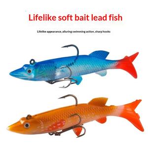 เหยื่อปลอมแบบนิ่ม ปลาย<span class=keywords><strong>แหลม</strong></span> หางรูปตัว T ขนาด 9 ซม. น้ำหนัก 14 กรัม แบบจมน้ำ ถ่วงน้ำหนัก ลูย่า ไบโอนิค - Product Image 5