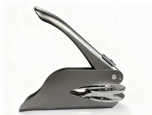 Machine à embosser manuelle en acier de style moderne pour papier/bois/cuir, outil de décoration, machine à impression décorative, <span class=keywords><strong>tampon</strong></span> à logo personnalisé pour le bureau - Product Image 6