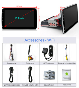 Universal 360 Degree Touch Screen Car Stereo Player 1 <strong>Single</strong> <strong>Din</strong> 2 Double <strong>Din</strong> Android Car Rotate Radio Multimedia Player - Product Image 6