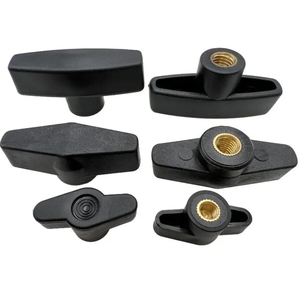 M4-M10 đen nhựa Bakelite t Shaped Thumb Knob Brass chèn Nuts Bakelite nhựa đen bóng Knob - Product Image 4