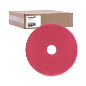 Pads de ponçage et de polissage pour béton Boardwalk BWK4019RED, 19 pouces, rouges, diamètre 5 pouces, pour béton, 5 par carton - Product Image 5