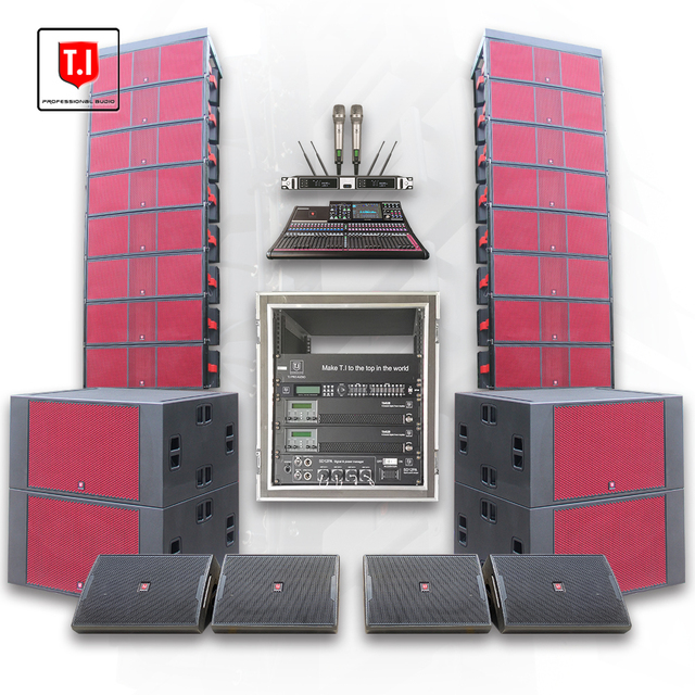 Professional 2500W Audio Speaker System Outdoor Concert Event Sound Equipment
