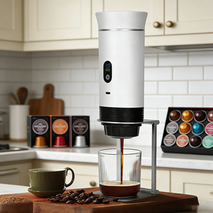 Machine à expresso portable semi-automatique avec écran LED, 20 bars, 3 en 1, cafetière électrique USB, réservoir d'eau de 150 ml, voyage, extérieur - Product Image 1