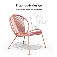Outdoor-Möbel PE-Rattan Ei-/Nudel-Stuhl Eiförmiger Sonnenstuhl Garten-Balkon Dreiteiliges Set Modernes und Schlichtes Design